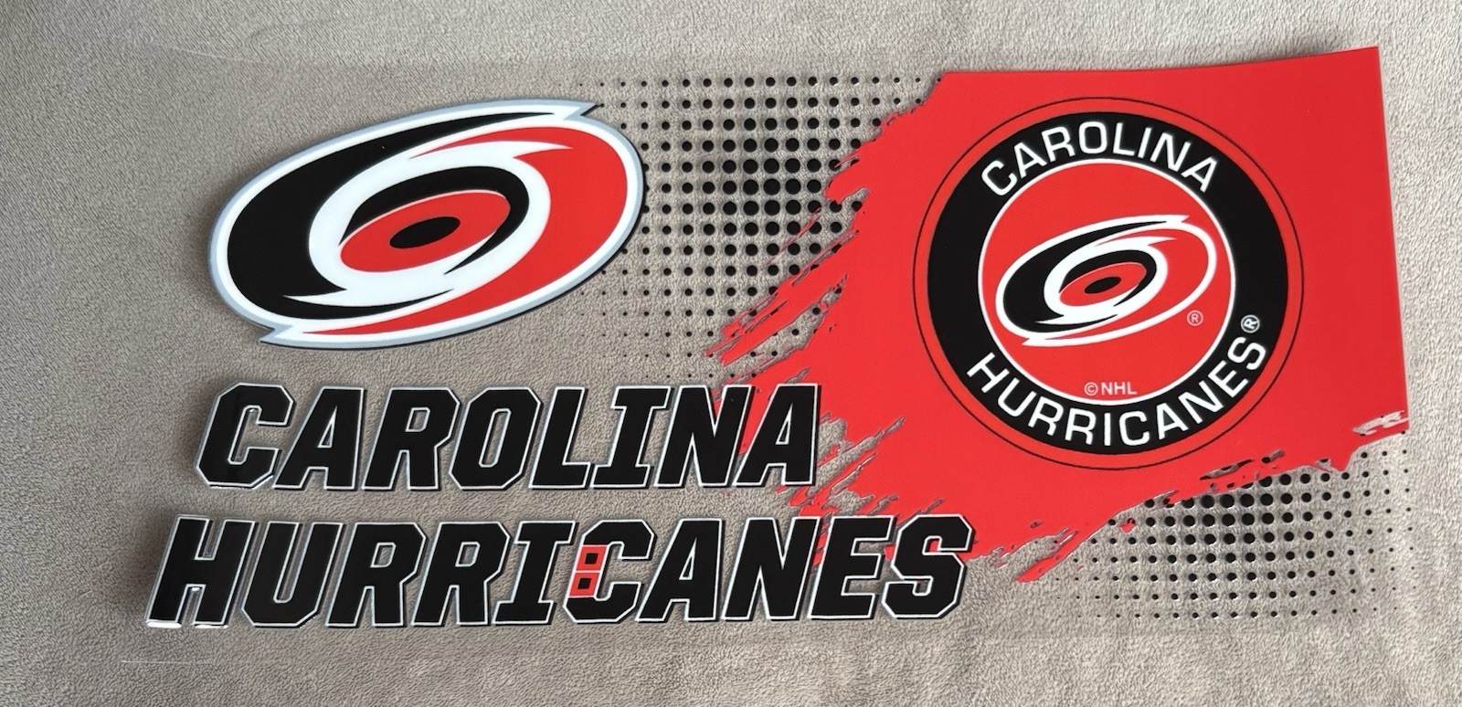 CAROLINA Hockey Team UV DTF Waterproof Transfer Sticker Cup Wrap DIY Cups