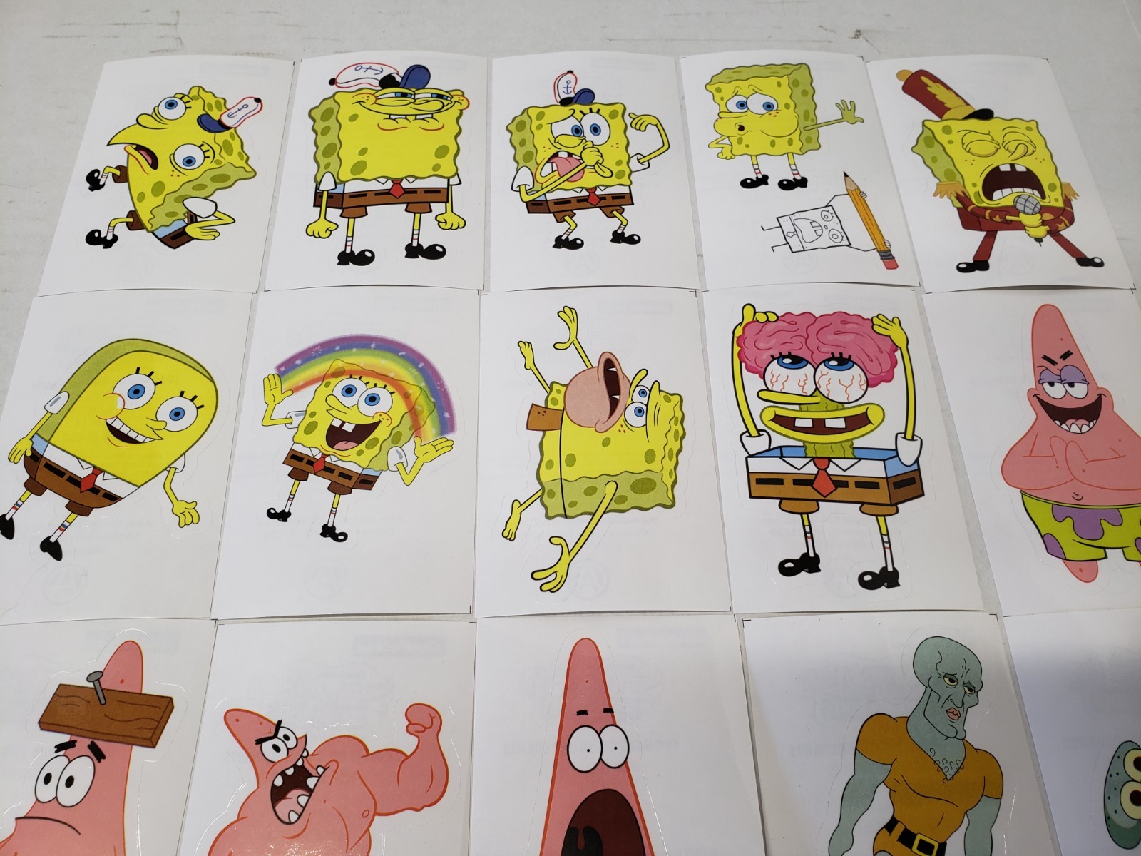 SpongeBob SquarePants Memes Stickers set 15 High Quality Photo Vinyl-easy peel