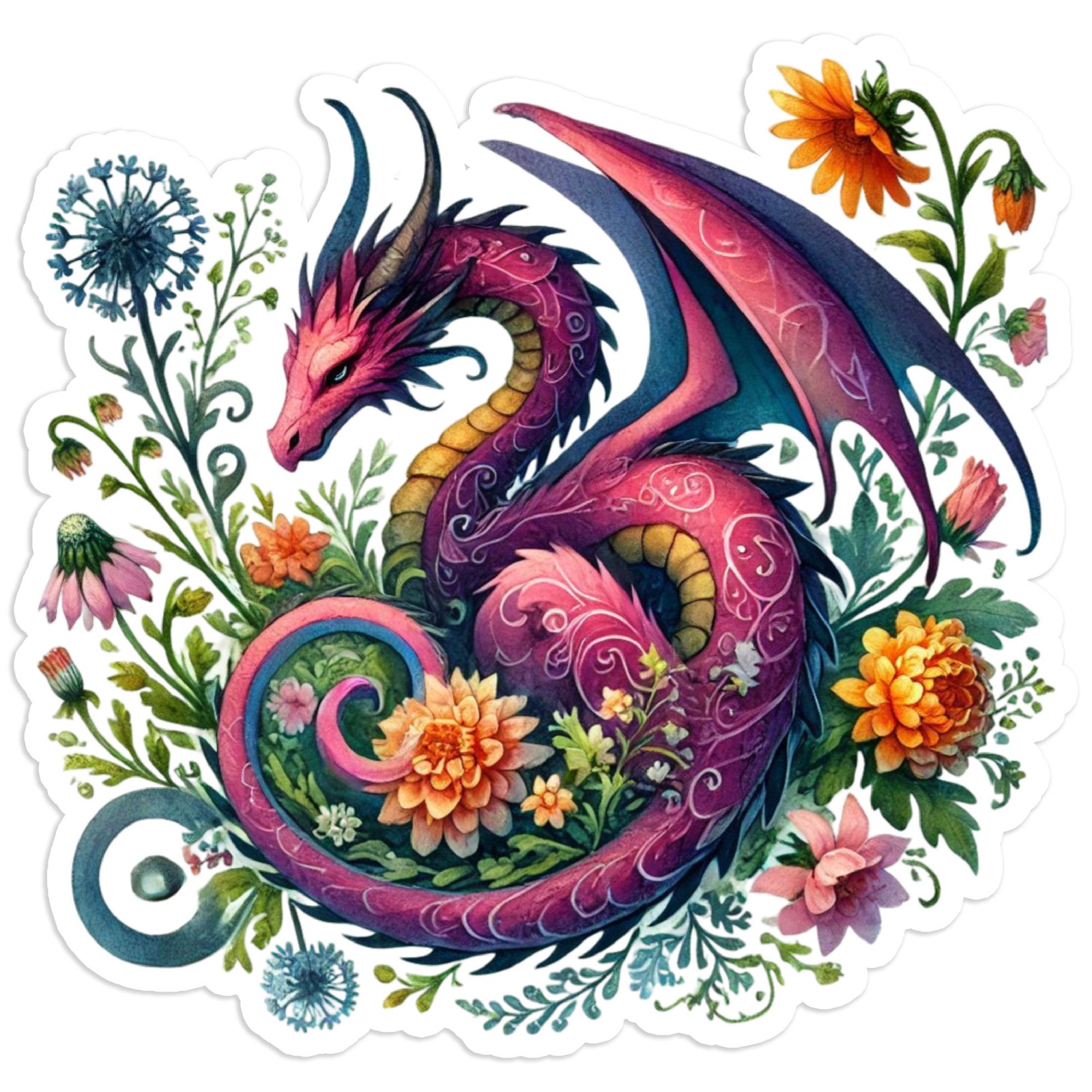 Red Dragon – Vinyl Decal Sticker – Car Window Laptop – #1126
