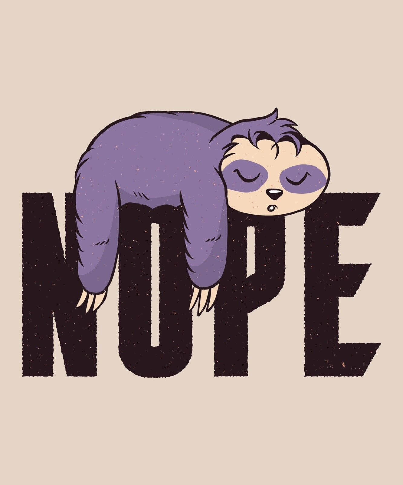 Sloth Nope Sticker Decal