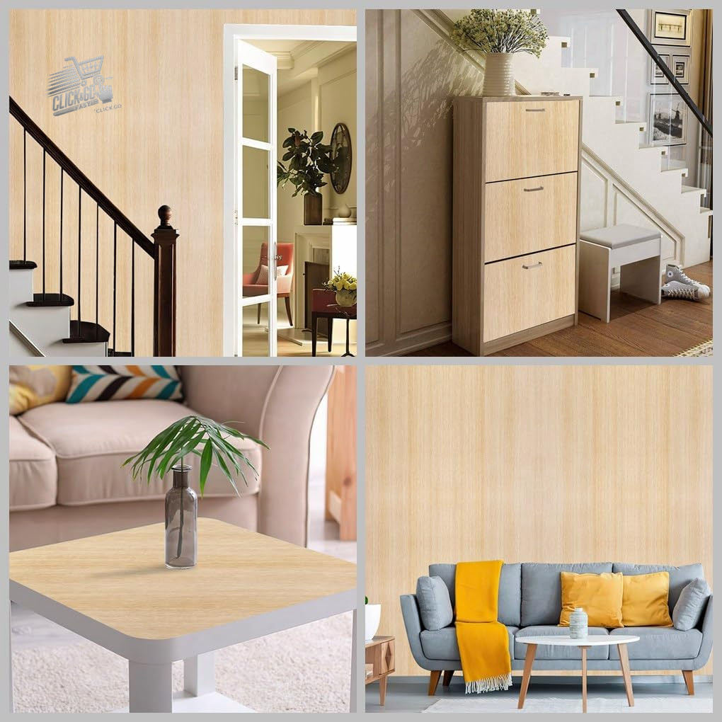 Adhesive film grey wood PVC furniture wall kitchen wardrobe roll 84x3m