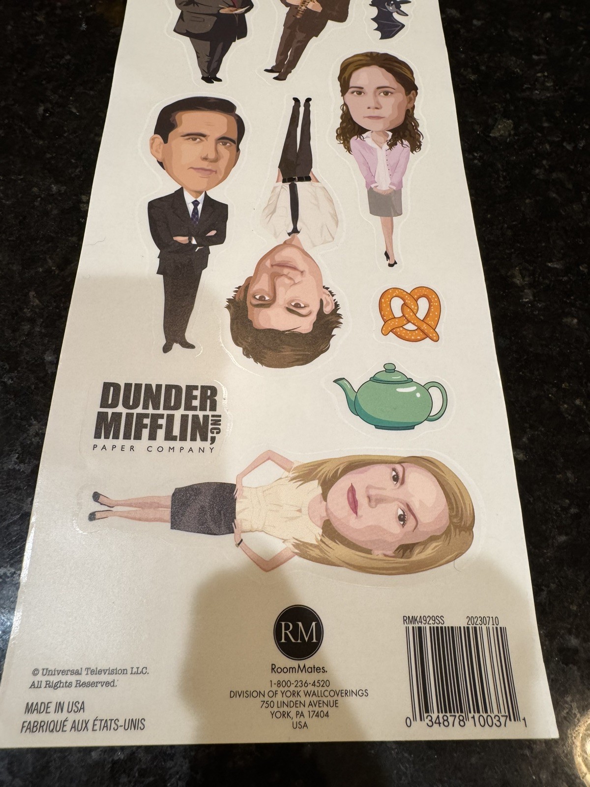 THE OFFICE 10 Wall Decals Removable & Repositional 5” Fat Head Stickers NEW