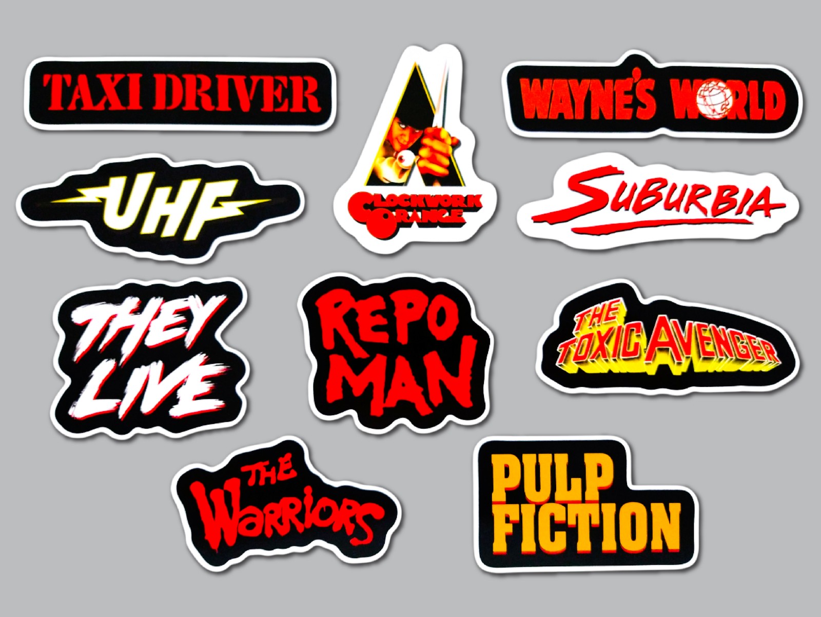 Classic Movie Sticker Lot (10 Stickers) SET 4 stoner punk metal comedy action