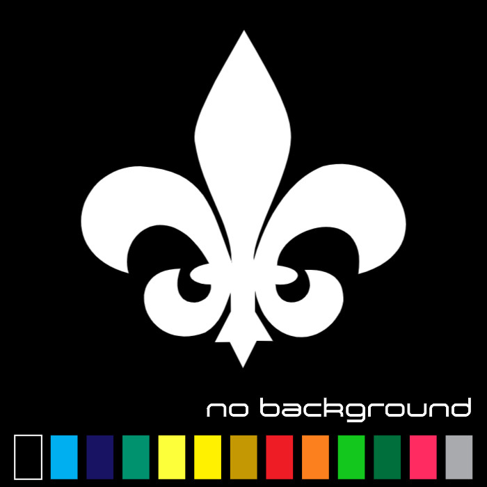 Fleur De Lis Sticker Vinyl Decal Die Cut – Lily Flower Car Window Wall Decor Art