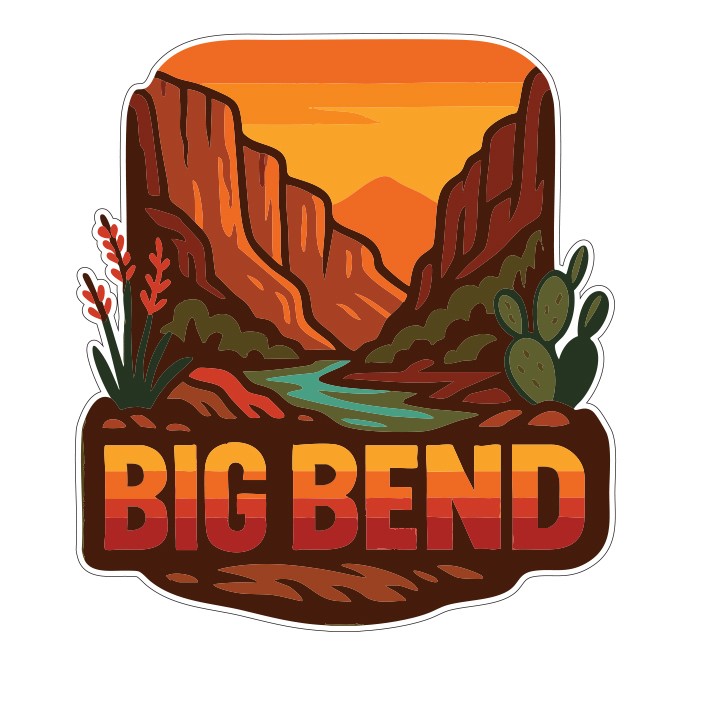 Big Bend National Park Decal Sticker – US National Parks Series