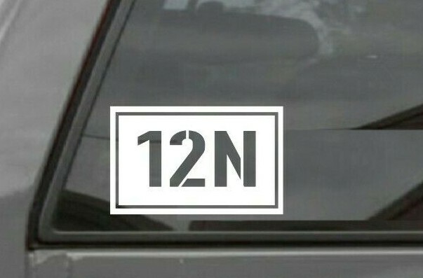 (2X) 12N Horizontal Construction Engineer U.S. ARMY Vinyl Decal Sticker 12N