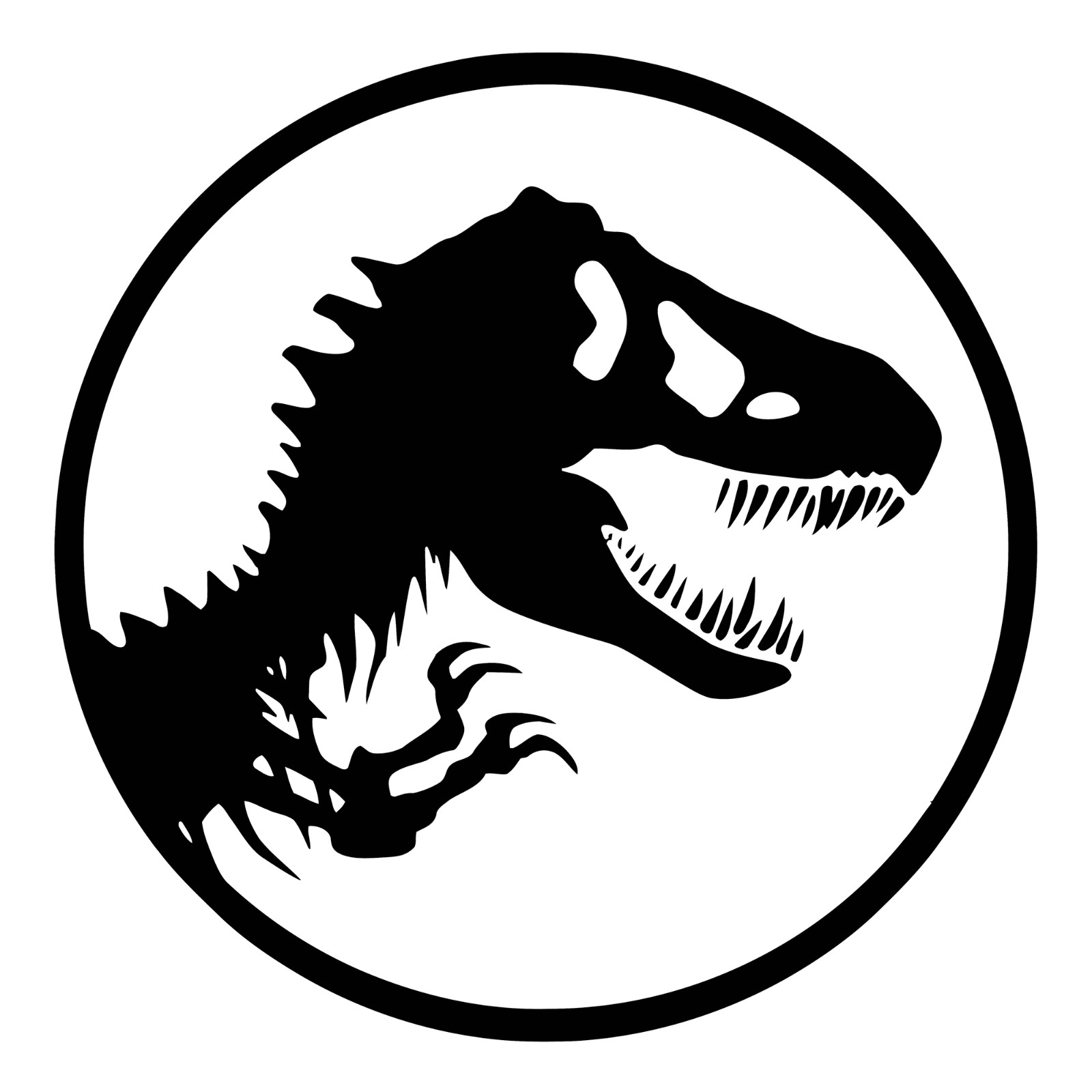 6" Jurassic Park T-Rex Skeleton Movie Vinyl Decal Sticker
