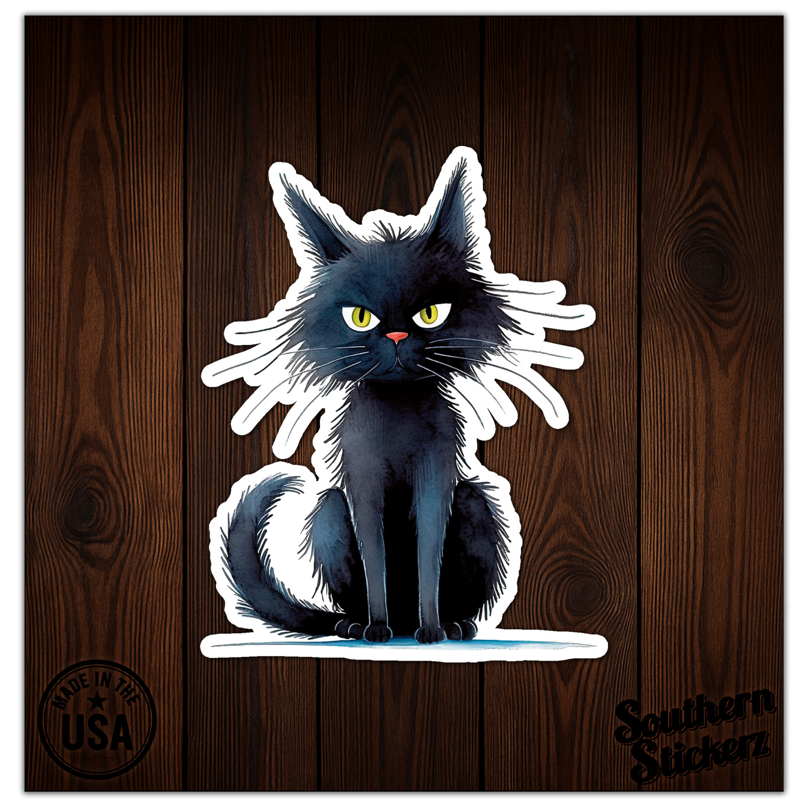 Black Cat Kitten – Vinyl Decal Sticker – Car Window Laptop – ebn11083