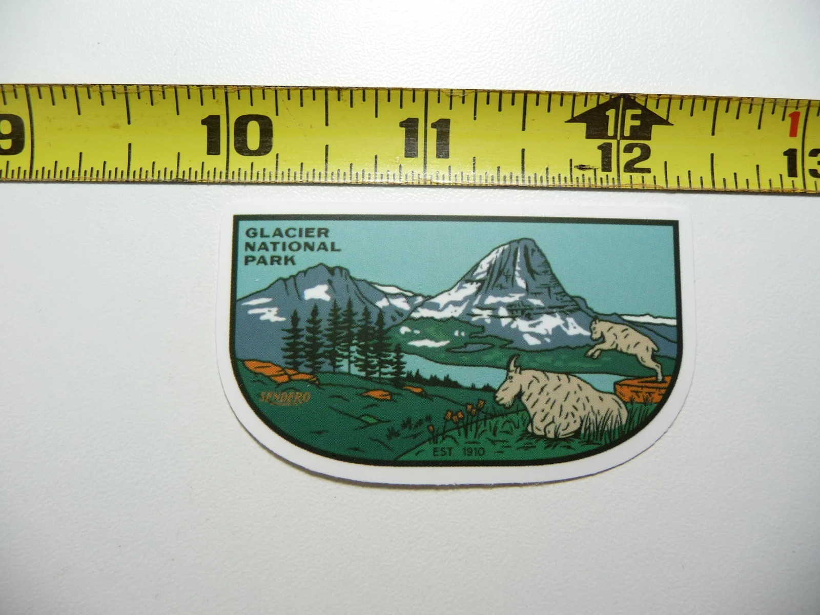 GLACIER NATIONAL PARK MONTANA #11 SMALL STICKER DECAL HIKING CAMPING NATURE