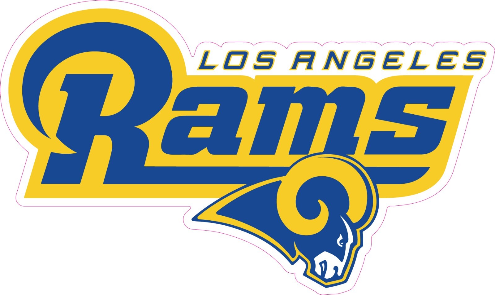Los Angeles Rams Football Vinyl Decal Sticker Car Truck Bumper Tumbler Mug