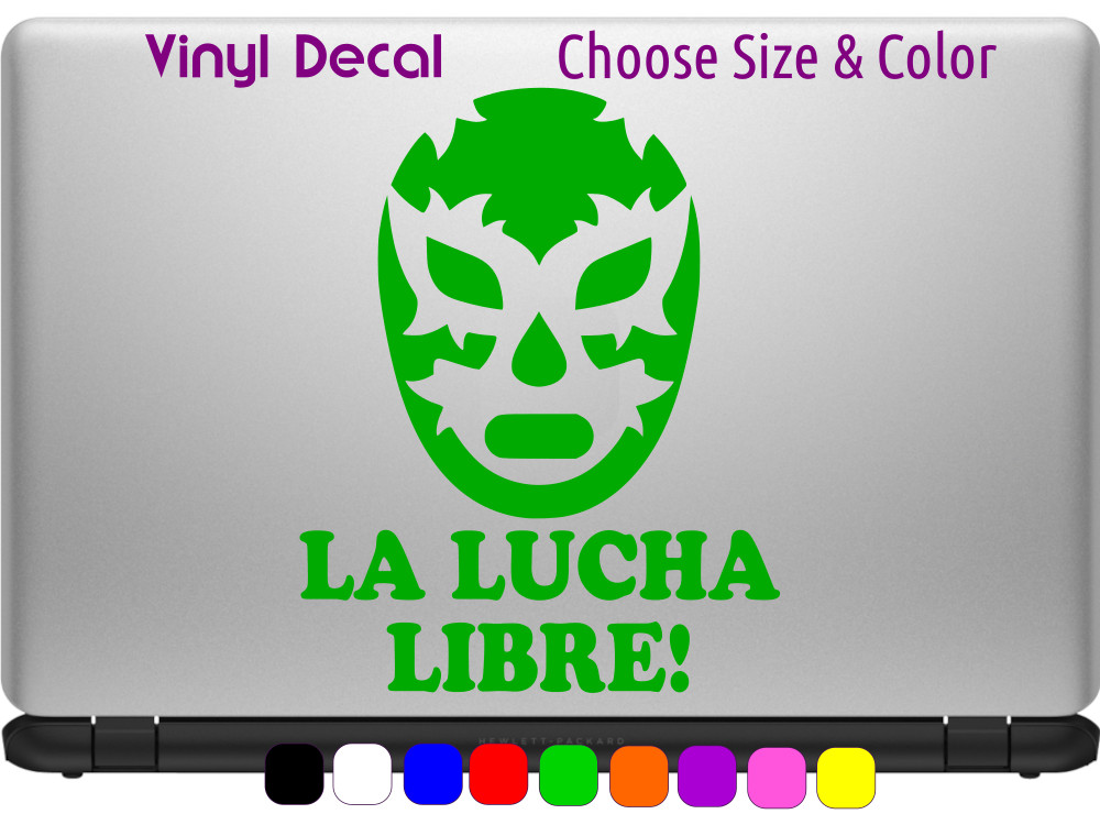 LA LUCHA LIBRE Mexican CMLL Pro Wrestling Window Vinyl Sticker CHOOSE SIZE COLOR