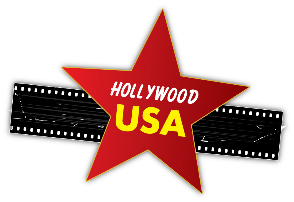 Hollywood Usa Star Movie Car Bumper Sticker Decal