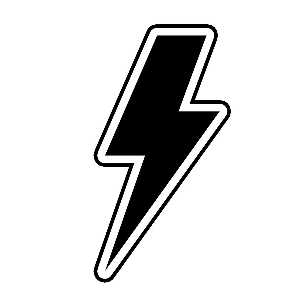 10" AC/DC Lightning Bolt Music Vinyl Decal Sticker