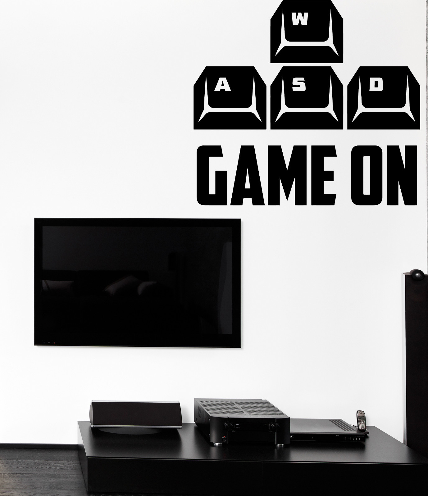 Wall Vinyl Decal Buttons Game Console Game On Decor for the Games Room z4752