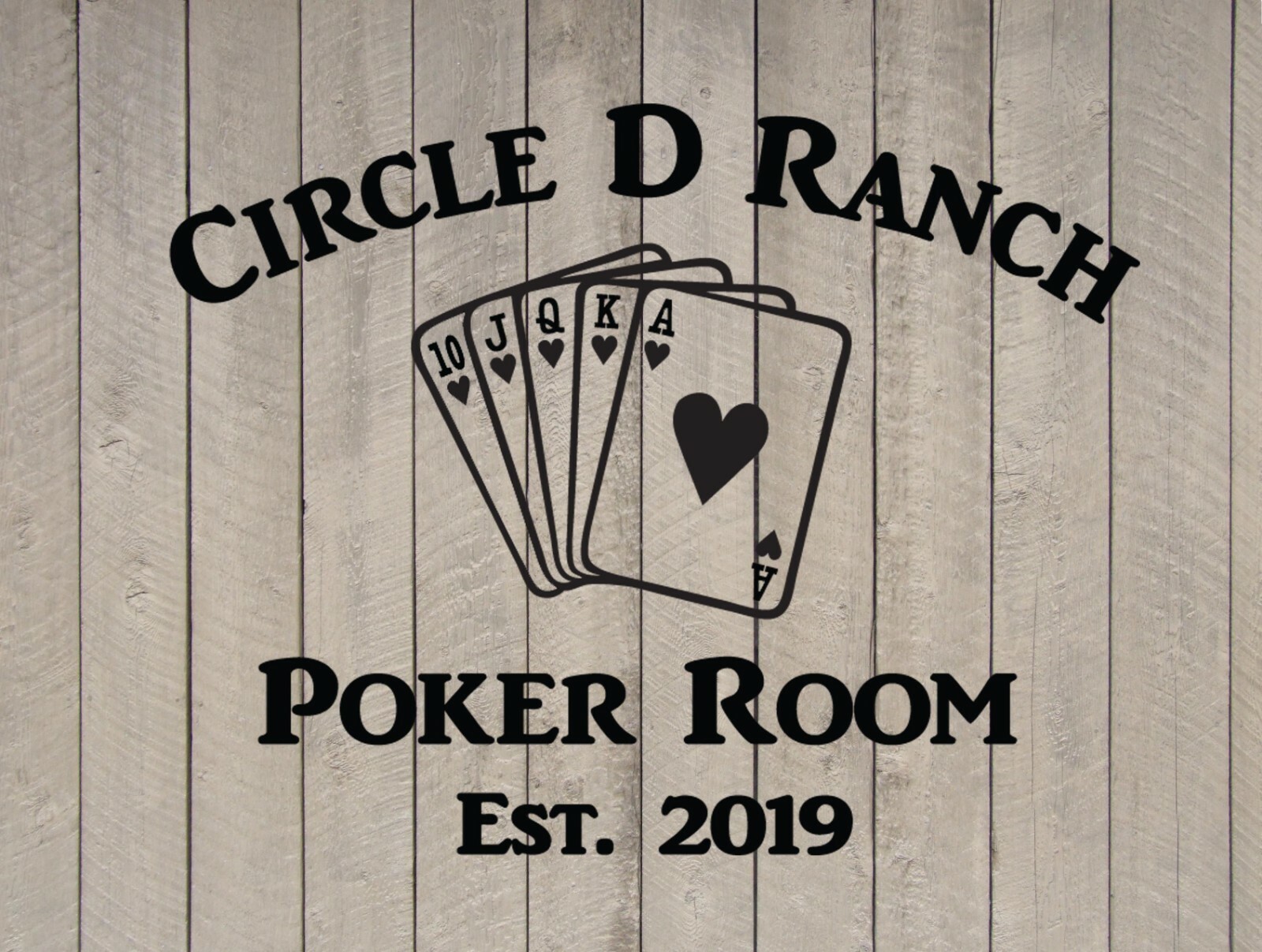 Custom Poker Room Vinyl Wall Quote Sticker Decal (Mirror not Included)