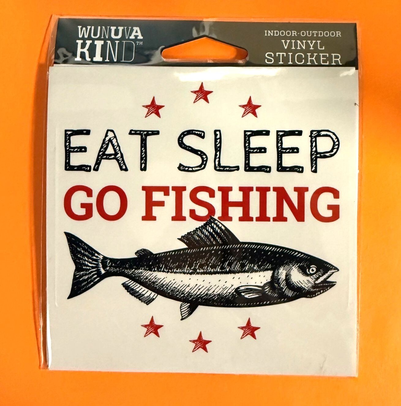 EAT SLEEP GO FISHING OUTDOORS 4" VINYL DECAL STICKER FREE SHIPPING