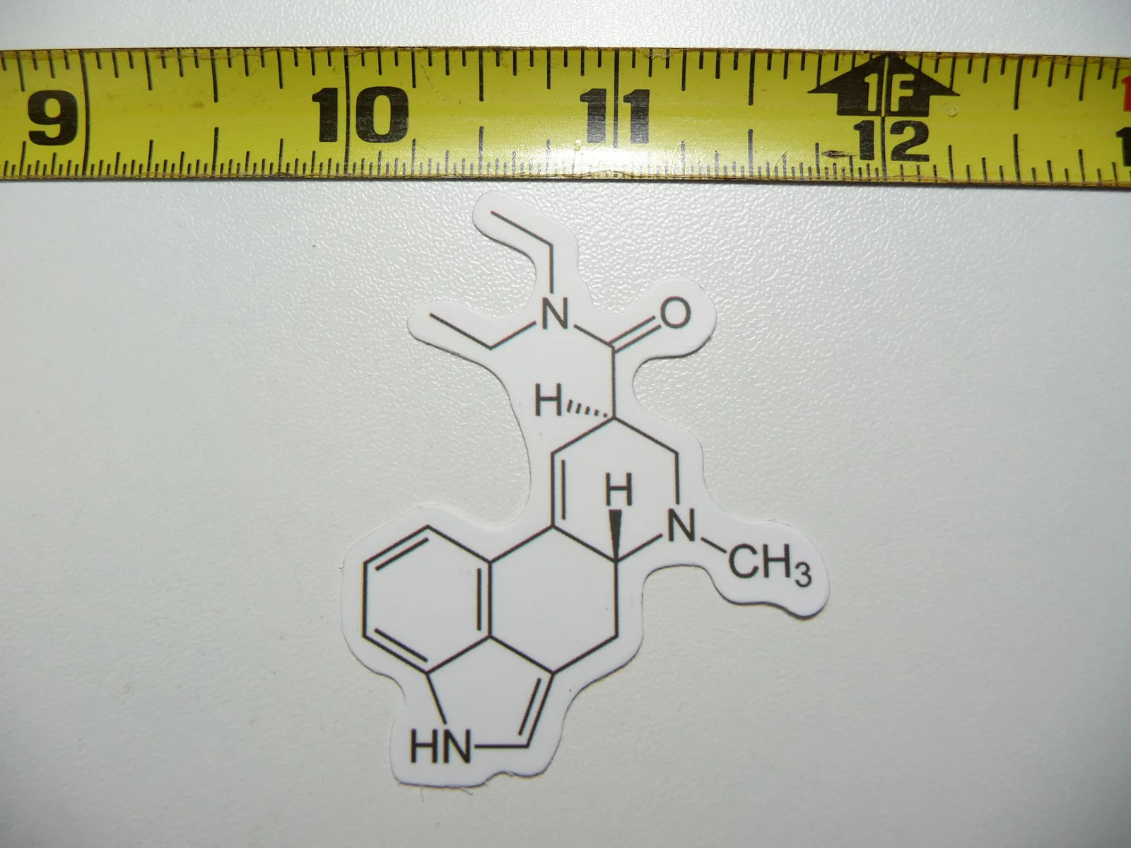 LYSERGIC ACID CHEMISTRY DIAGRAM SMALL STICKER DECAL SCHOOL TEACHER PROFESSOR