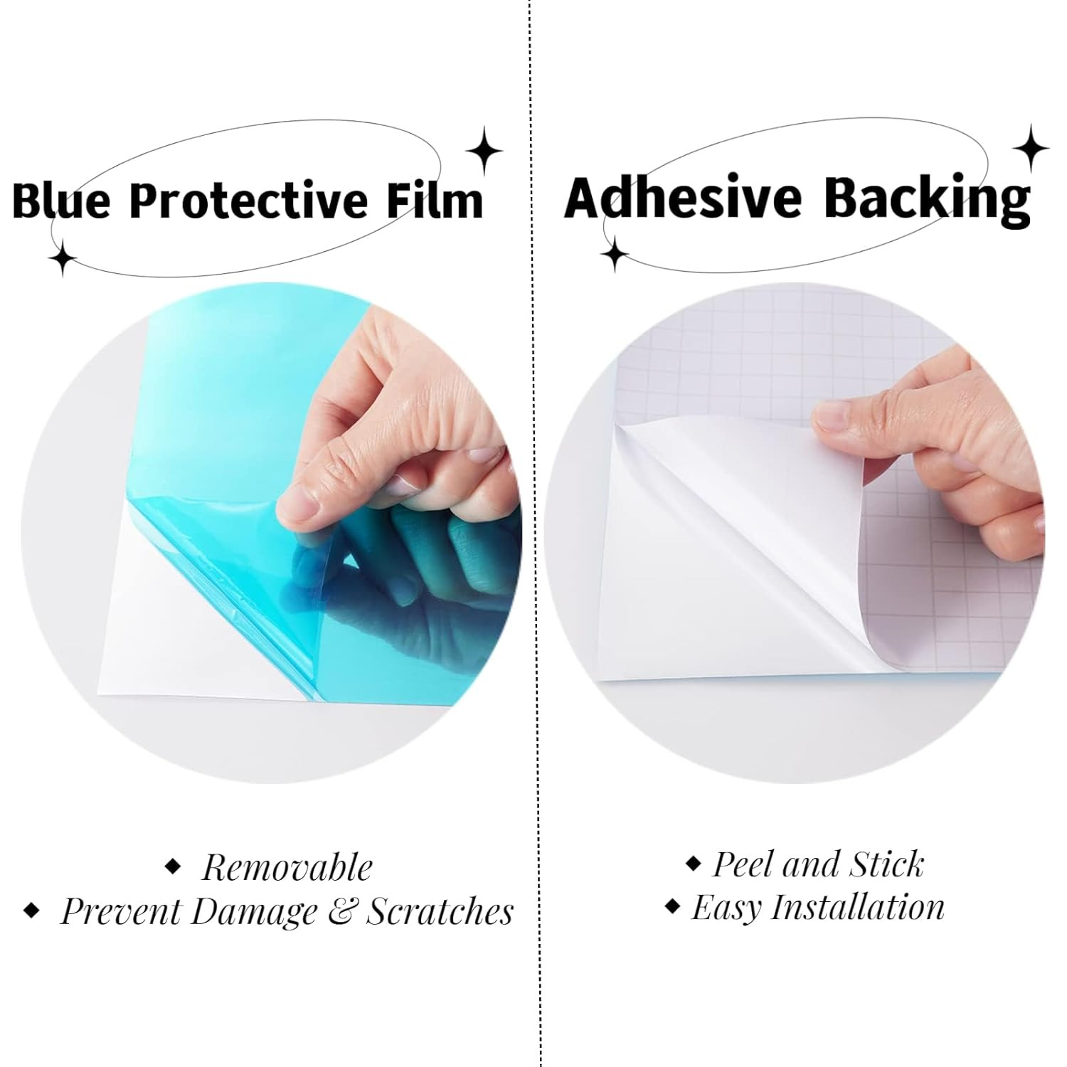 Mirror Wallpaper Peel and Stick Mirror Adhesive Mirror Sticker for Walls Flexibl