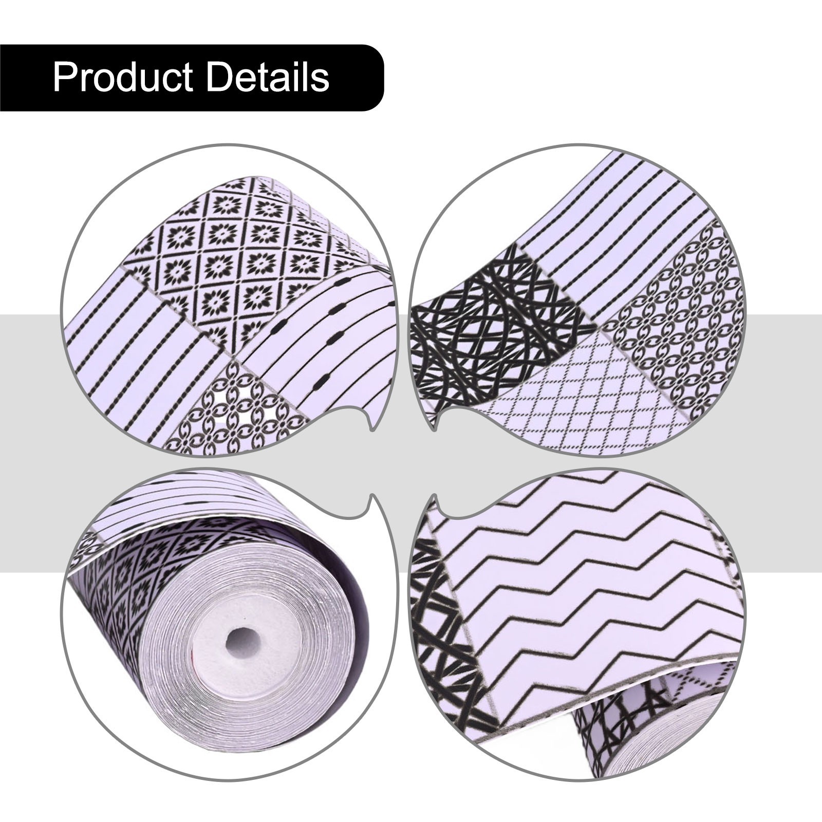 Kitchen Bathroom Wall Stickers Self Waterproof Waist Line Design