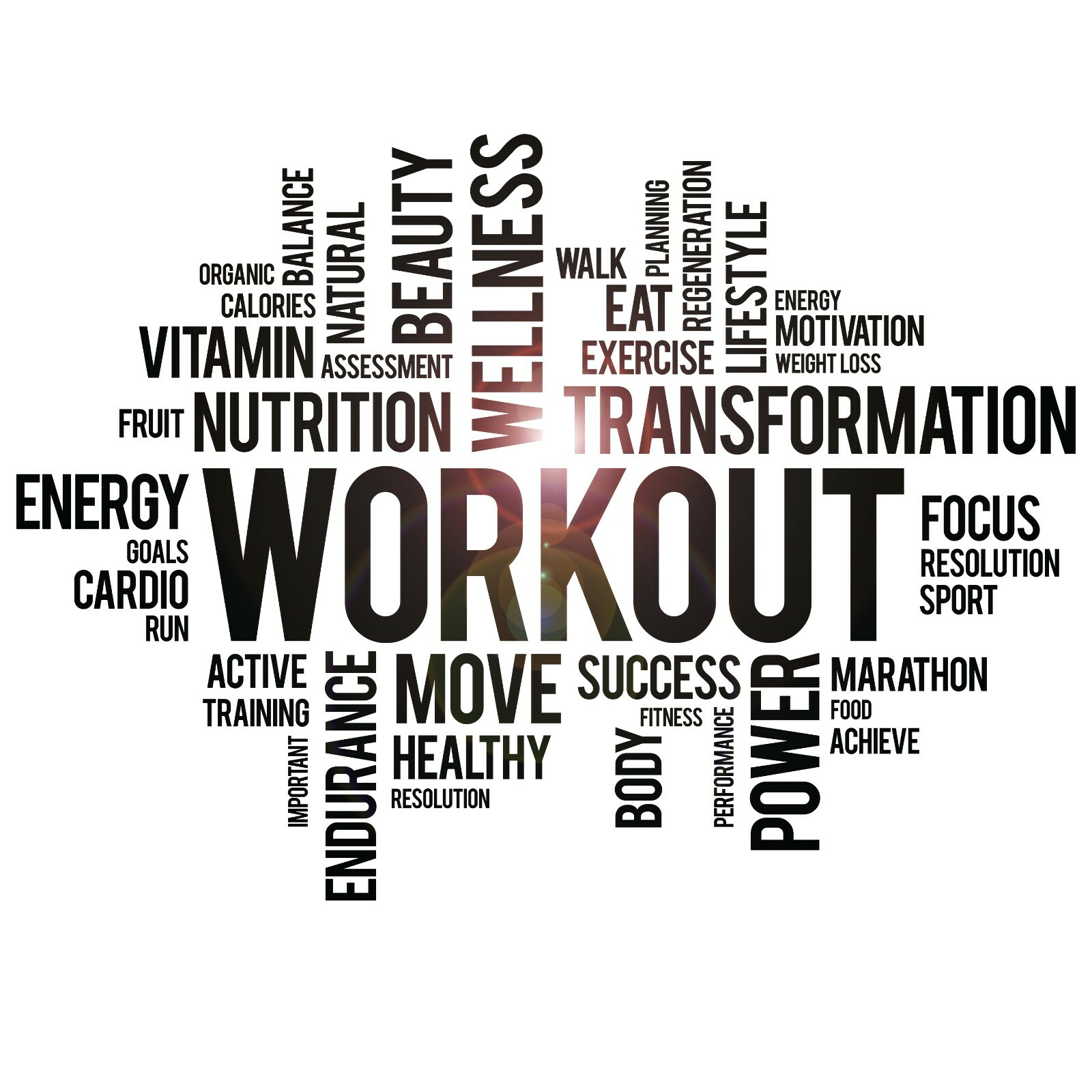 Vinyl Wall Decal Workout Wellness Health Gym Fitness Center Stickers (ig6249)