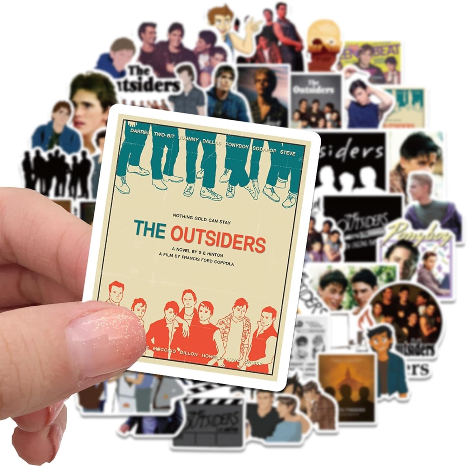 Durable 50 Pcs The Outsiders Vinyl Stickers – Perfect for Gifting & Personal Use