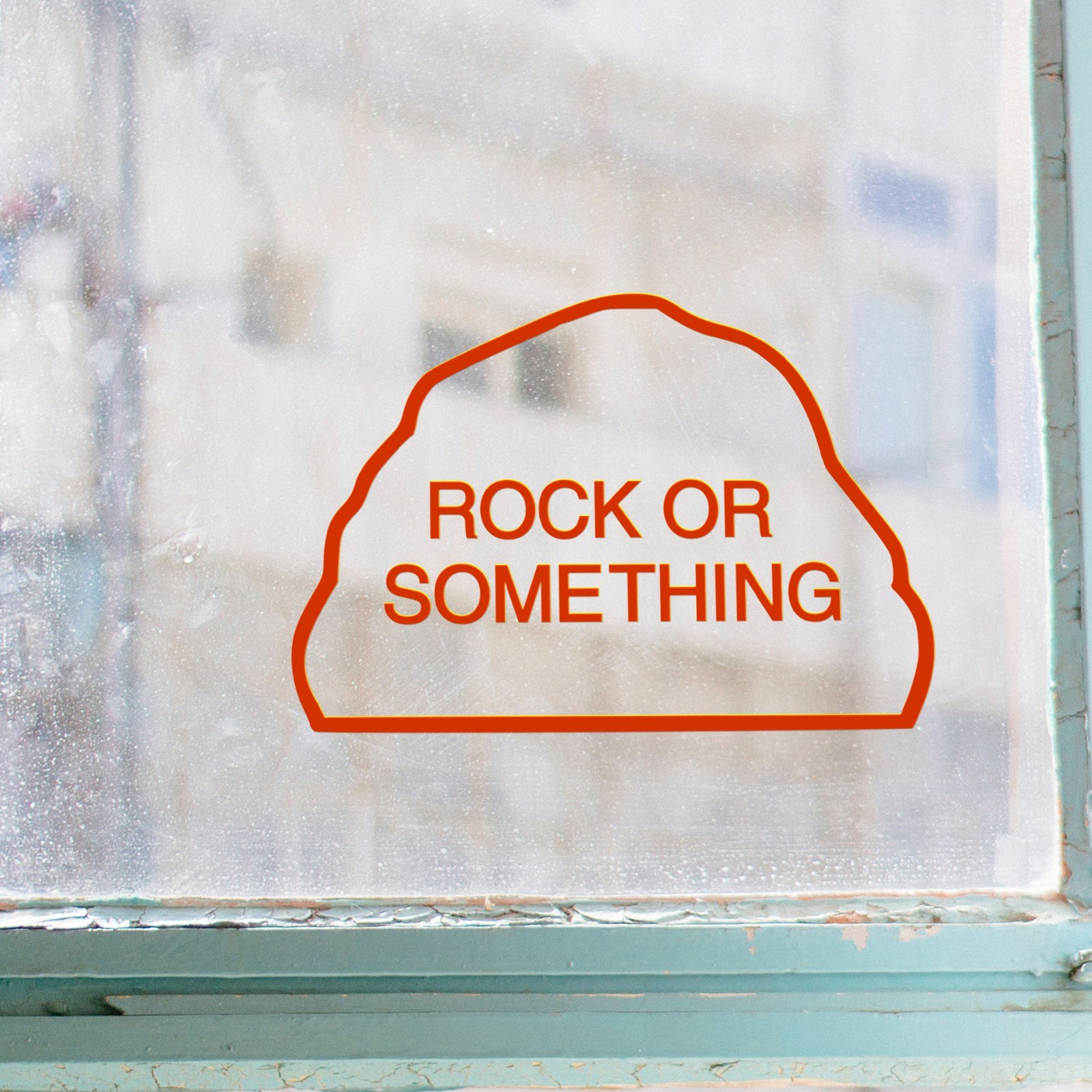 Rock Or Something Survival Humor Vinyl Decal MRE Parody Sticker