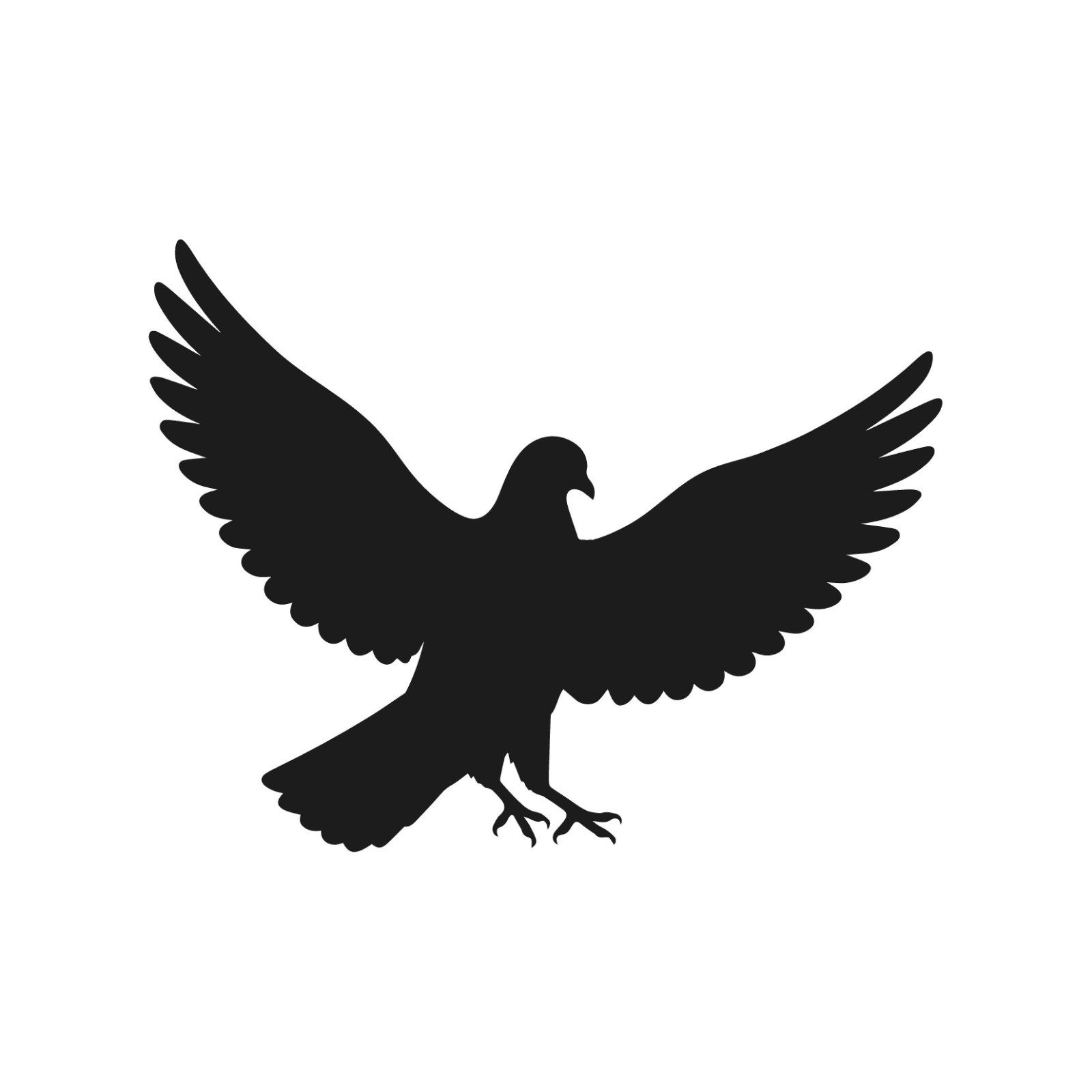 Pigeon Landing Wildlife Bird Vinyl Decal Window Wild birds life Animals sticker