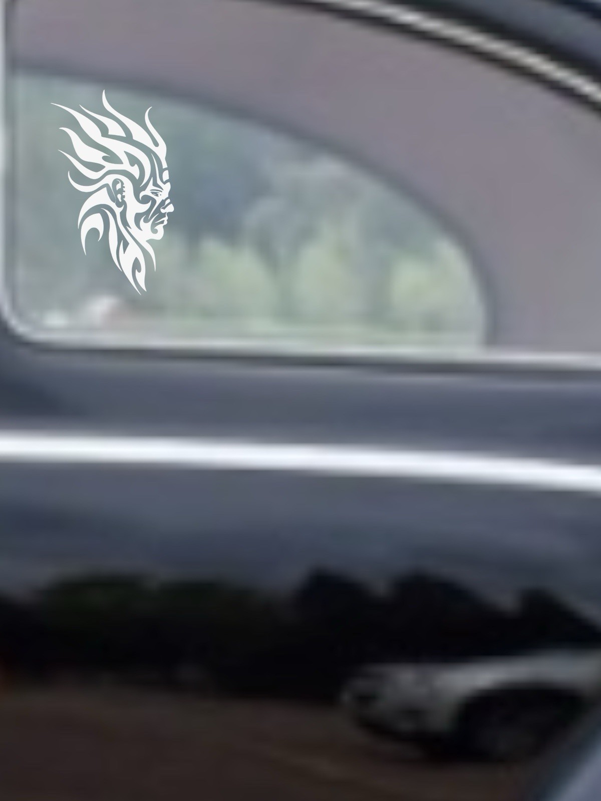 Tribal Male warrior Decal for car Windows Laptops most Smooth Surfaces