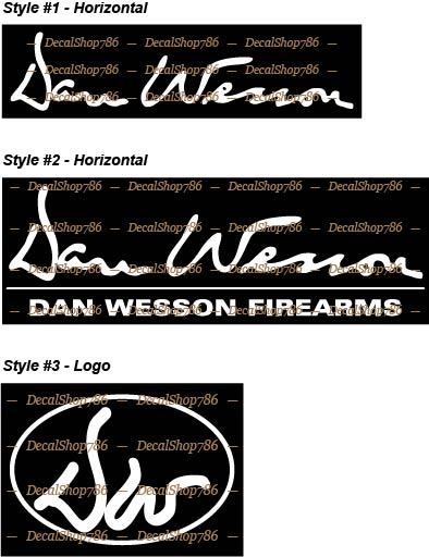 Dan Wesson Firearms -Hunting/Outdoor Sports- Vinyl Die-Cut Peel N' Stick Decals