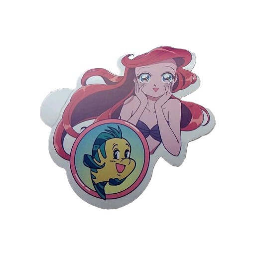 Little Mermaid Aerial And Flounder Sticker