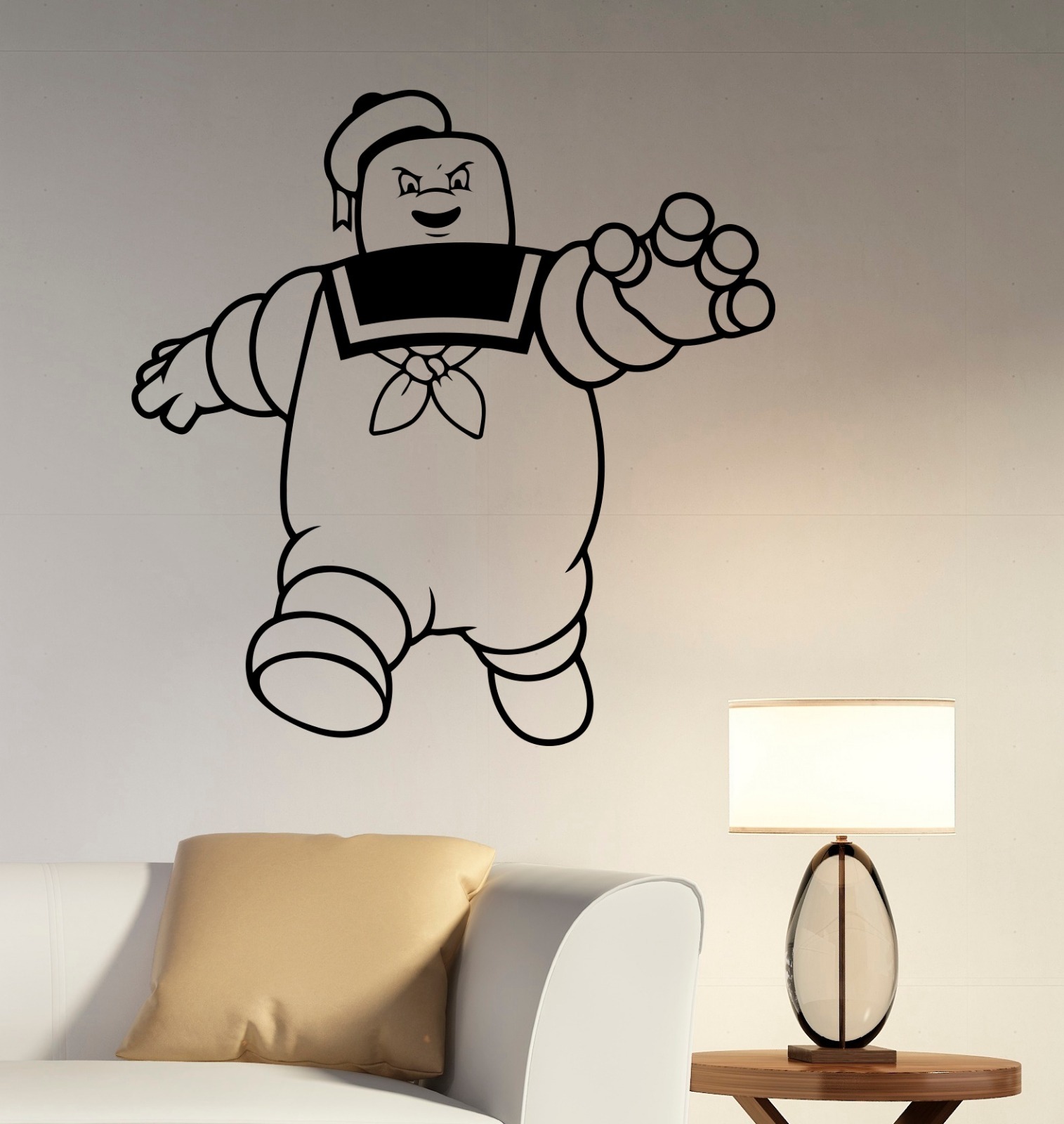 Marshmallow Man Vinyl Sticker Ghostbusters Wall Decal Movie Art Room Decor ghs2