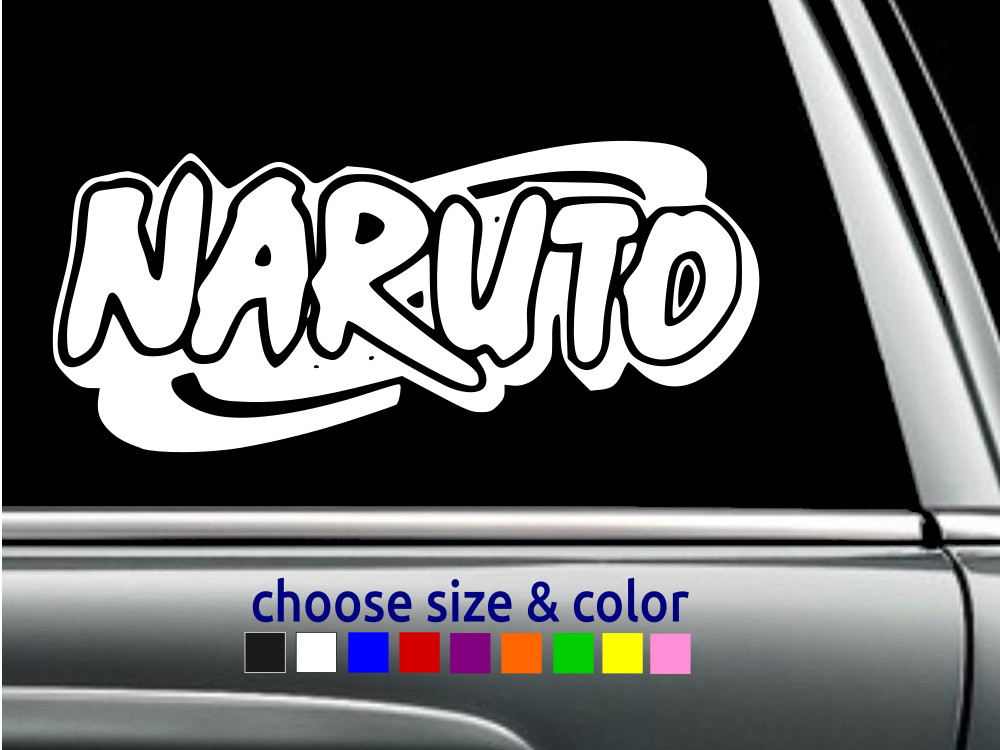 NARUTO BOLD LOGO Anime Vinyl Laptop Decal Car Window Sticker CHOOSE SIZE COLOR
