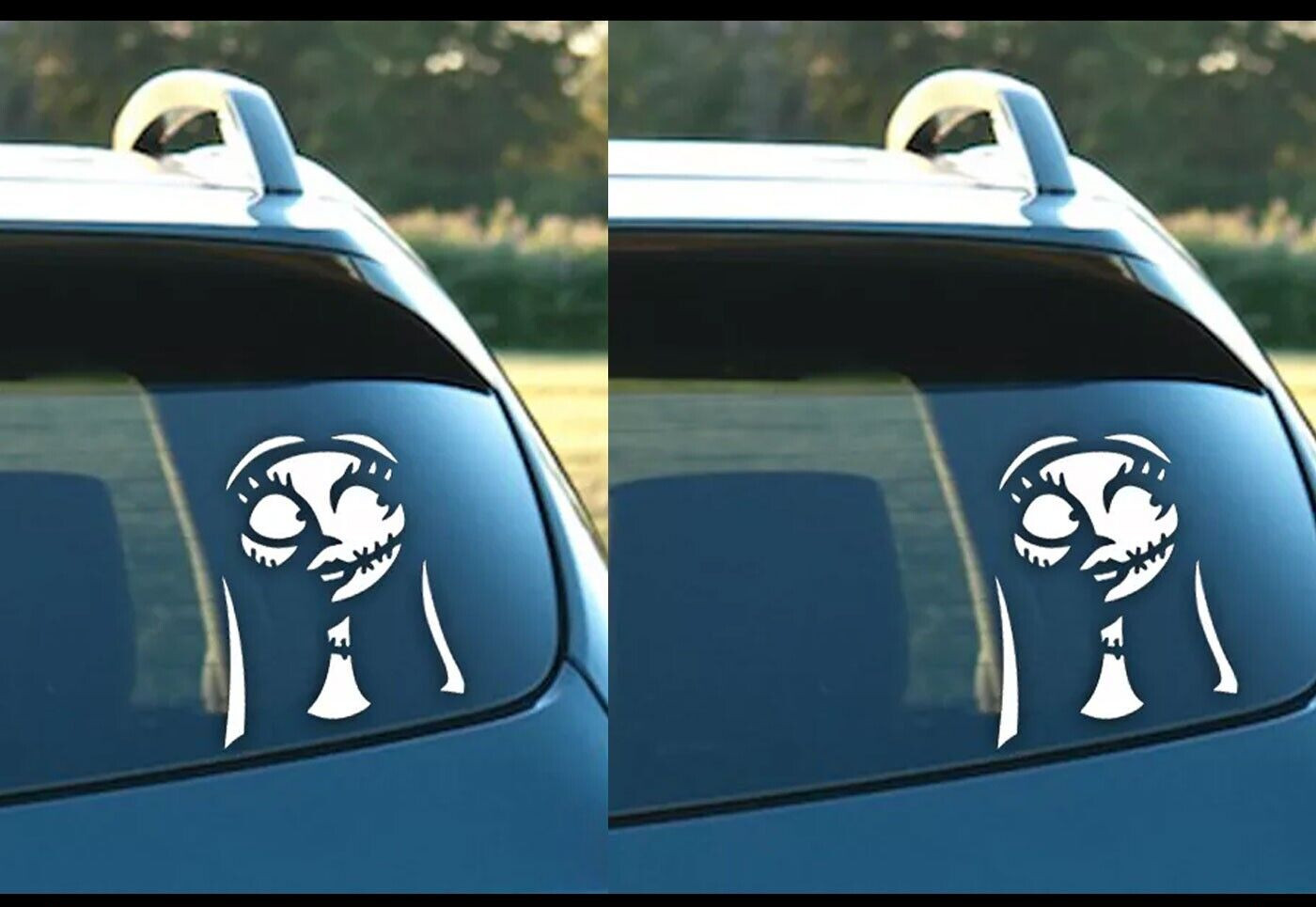 TWO Sally – Nightmare Before Christmas White Vinyl Decals – Jack Skellington