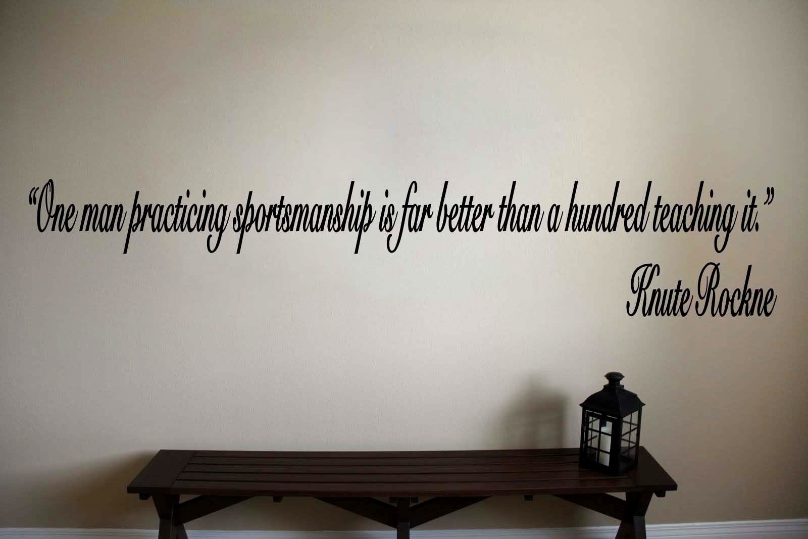 Knute Rockne Notre Dame Sports Football Quote Vinyl Wall Sticker Decal (b)
