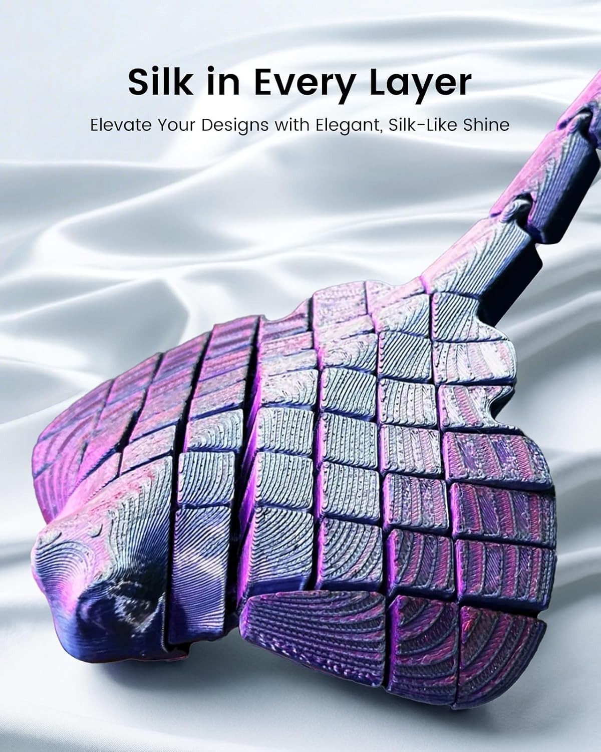 SUNLU Silk PLA+ Filament 1.75Mm Multicolor 250Gx4, Silky Glossy PLA plus 3D Prin