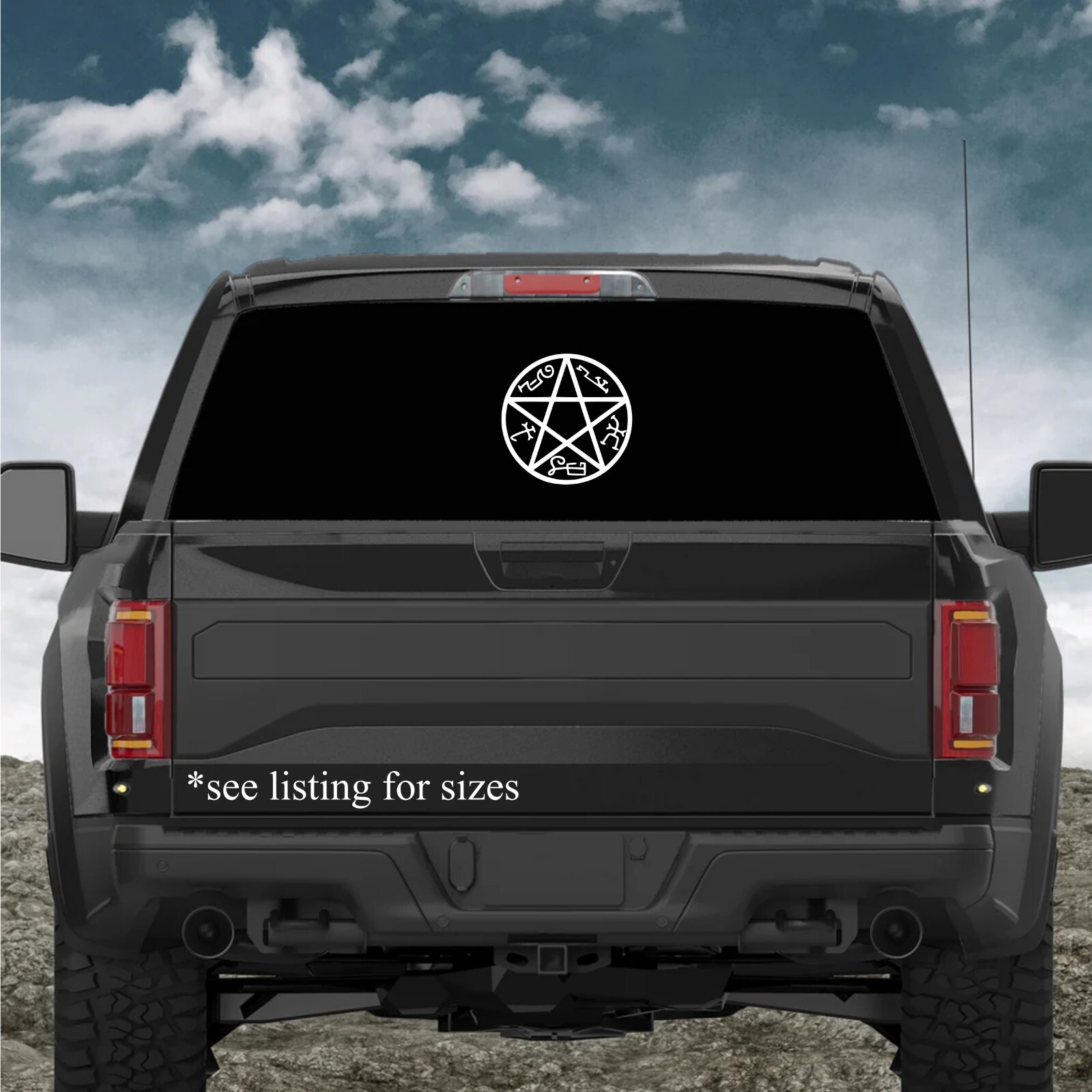 Demon Trap Symbol Vinyl Decal, Supernatural Image