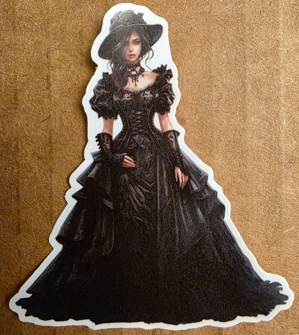 Halloween Sticker Girl Witch Vampire Ghost Gothic Steampunk Punk Emo Anime Manga