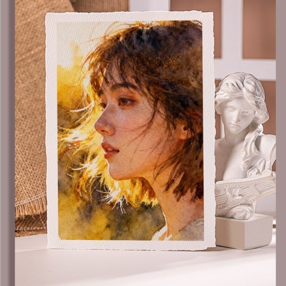 300g Cotton Art Paper Multiple Sizes A6/5/4 4x6in 5x7in 6x8in 7.5x11in