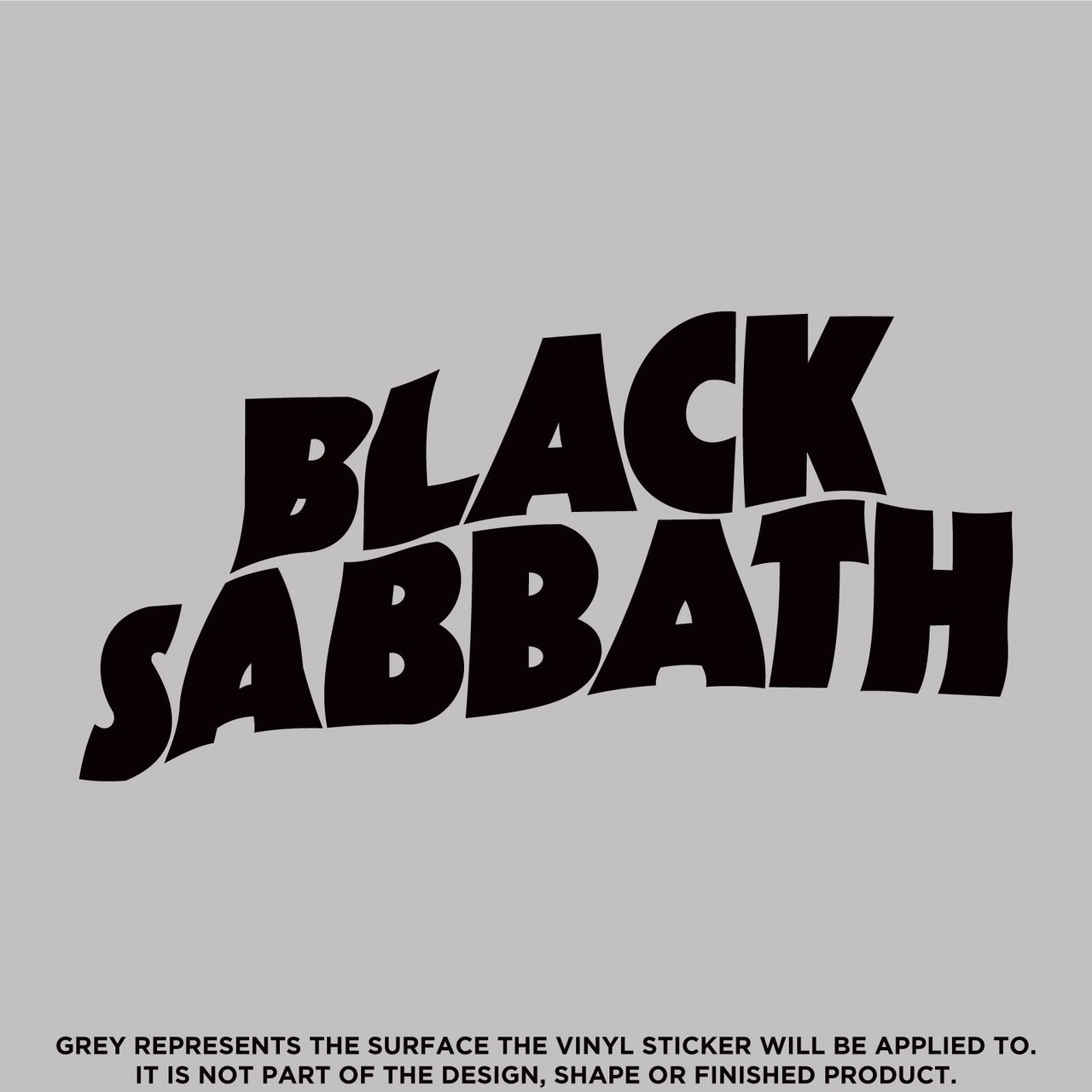 Black Sabbath Die Cut Text