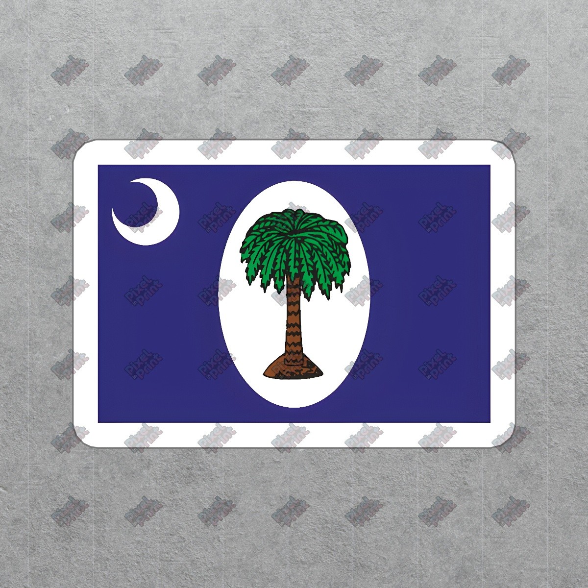 South Carolina Flag Vinyl Sticker Palmetto Tree Decal for Car, #346902
