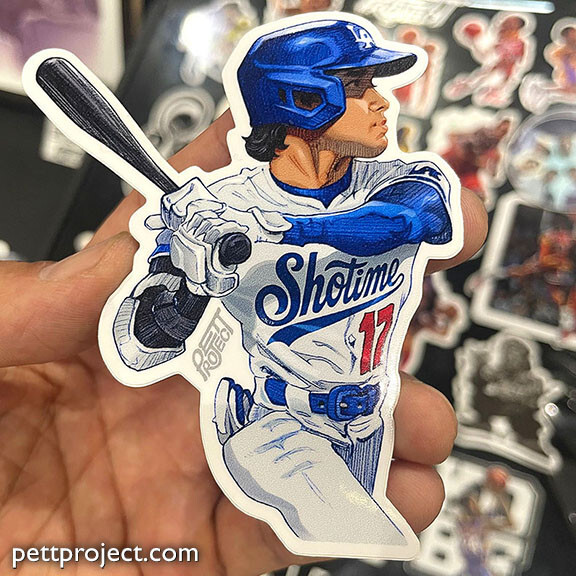Shohei Ohtani Sticker || LA Dodgers Baseball Die Cut Stickers vinyl decal laptop