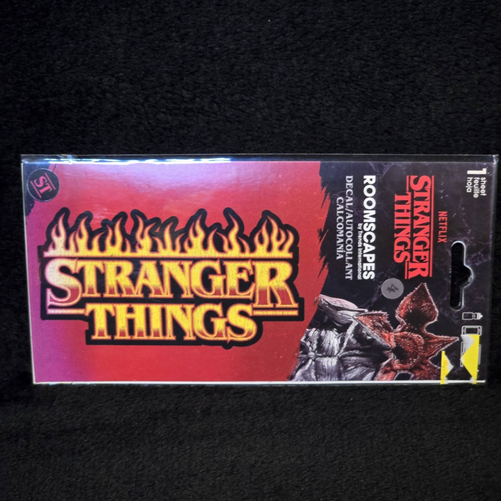 Stranger Things Roomscapes Decal Sticker Trends International Netflix Flame Logo