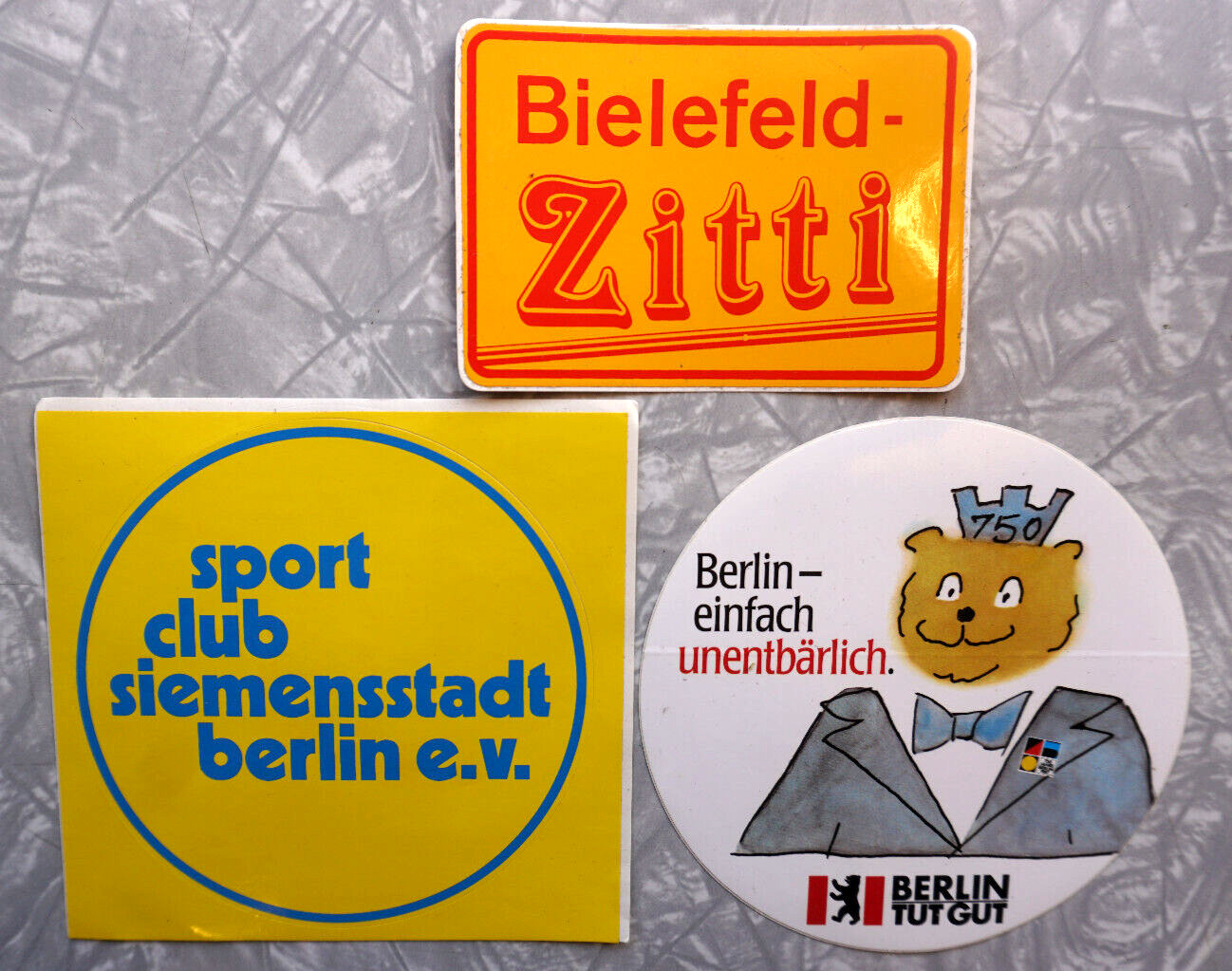 German Sticker Lot 6 Rare High Quality Vinyl Germany Decals Adhesive