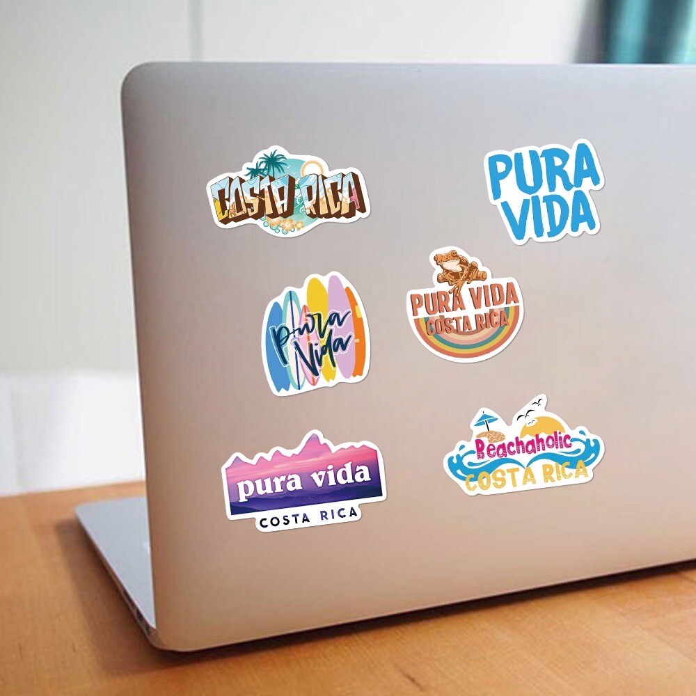 20 Random Costa Rica Sticker Nature Travel Decal Laptop Hydro Yeti Free Shipping