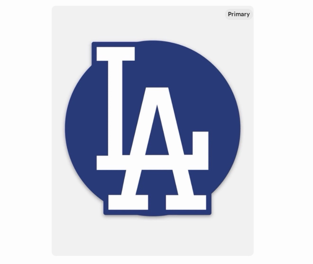 3” LA Dodgers Sticker Baseball Vinyl Decal Matte Finish Dishwasher Safe