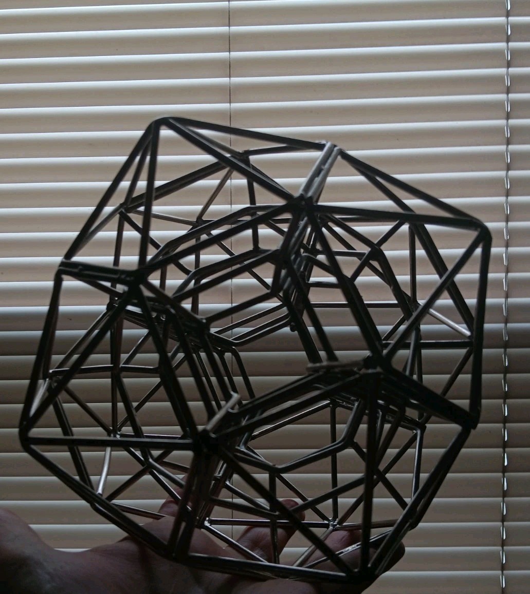 Abstract Art Sculpture Geometric Solid Sacred Geometry Math Class Decor Rare