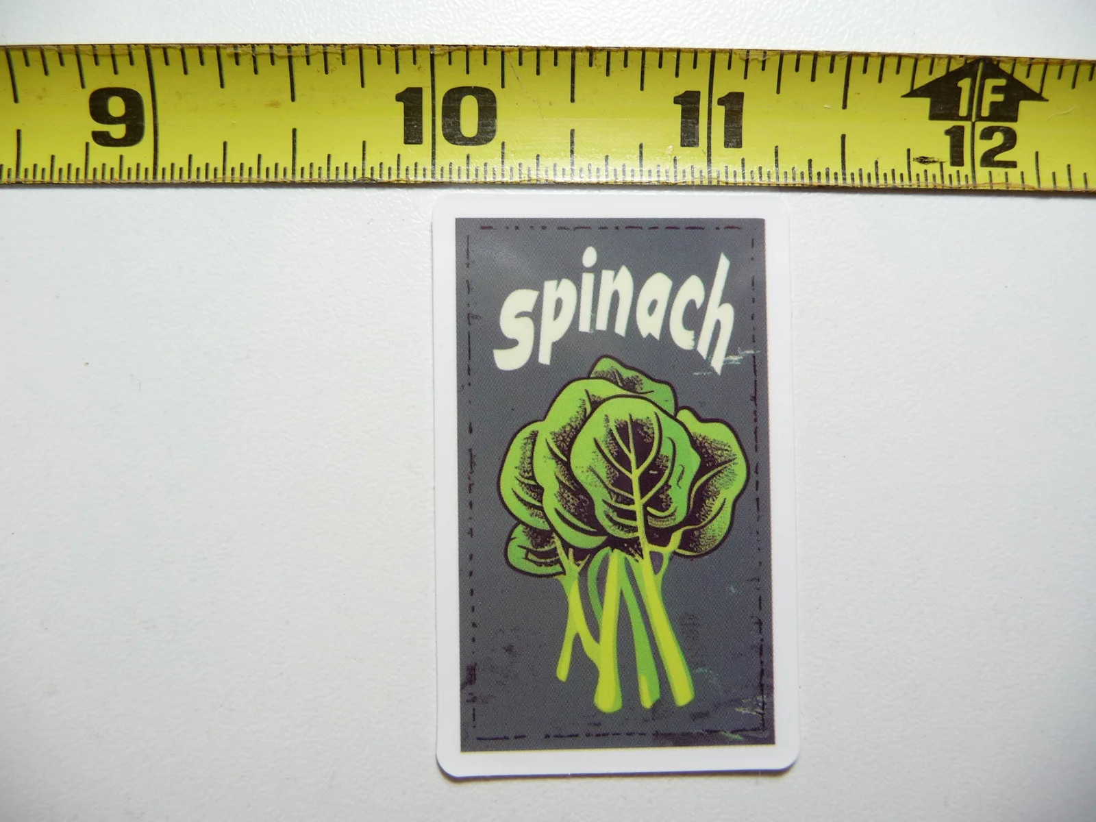 SPINACH SMALL STICKER DECAL FUN FUNNY KITCHEN ILLUSTRATIONS FOOD FUNNY
