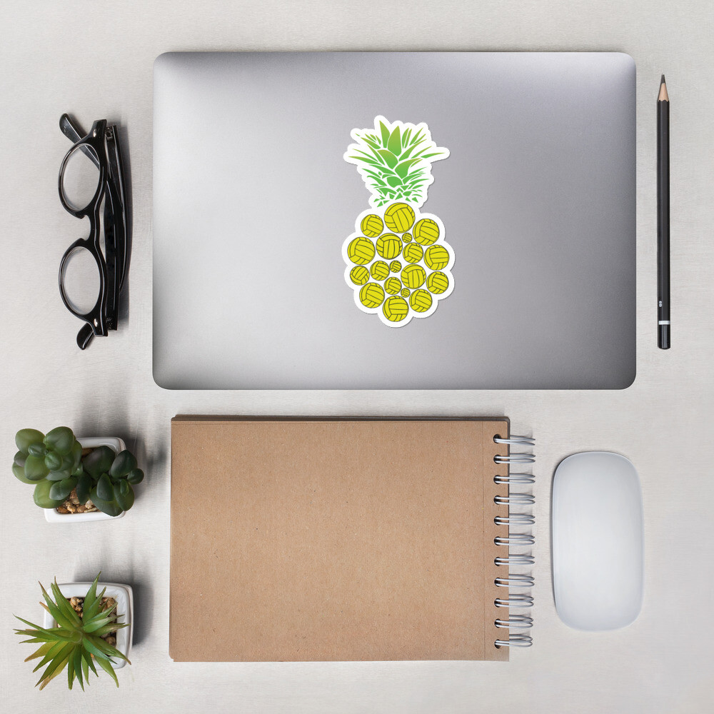 Pineapple Volleyball Sticker Sport Player Hawaii Men Women Beach Ball Summer