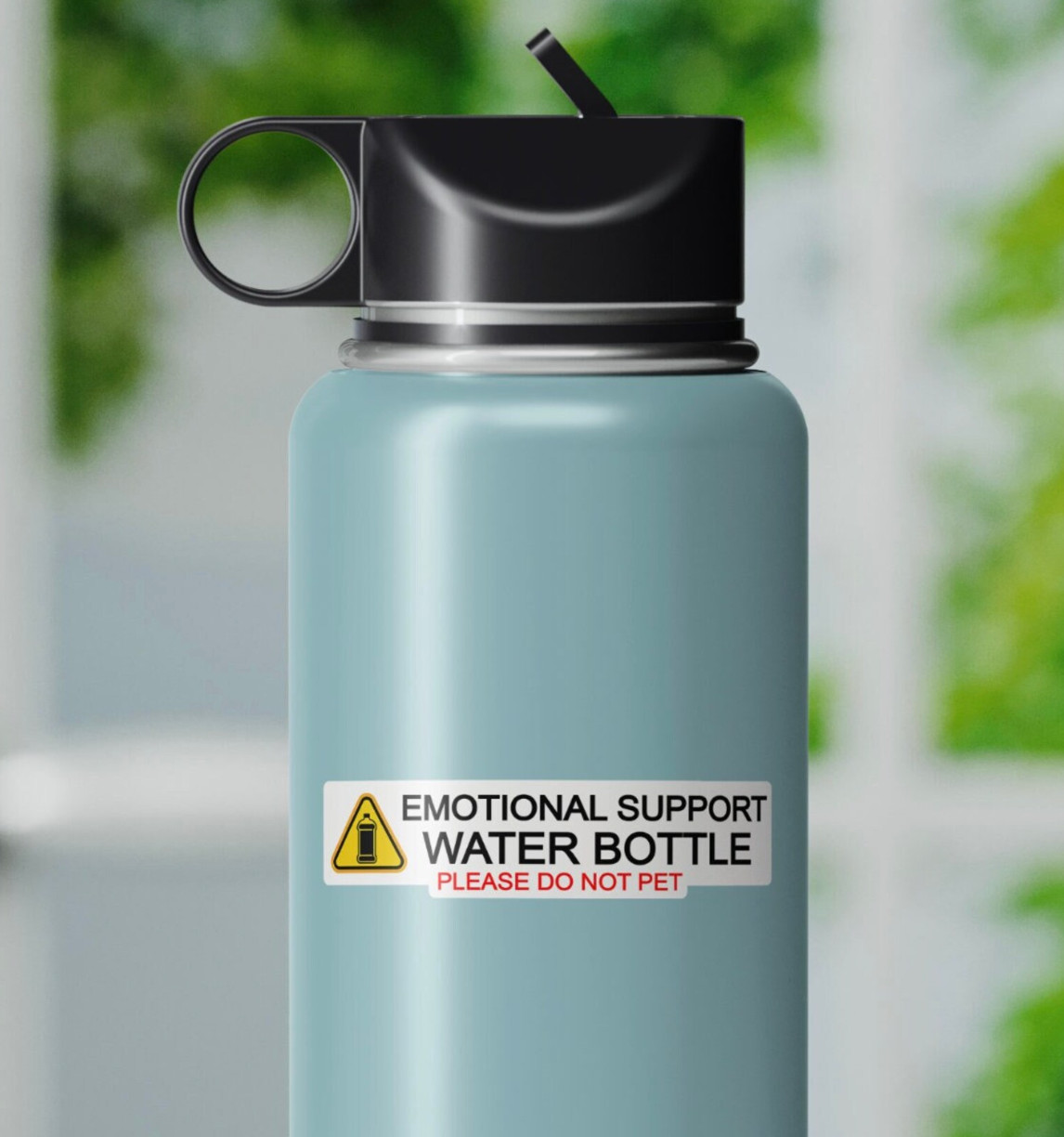 Emotional Support Water Bottle Sticker, Stickers for Hydroflask, Water Bottle