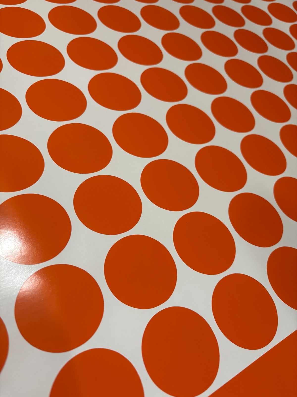 Polka Dot, Circle Marker Stickers – Permanent Outdoor Vinyl Sticker Decal